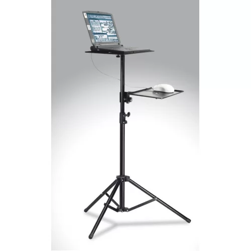 K&M 12150-000-55 Стойка для ноутбука с полкой для "мыши" двухсекционная, телескопическая