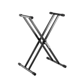 K&M 18997-000-55 Стойка для клавишных облегчённая X-образная, двойная рама.
