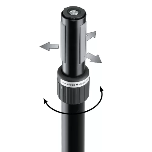 K&M 21467-000-55 Стойка для акустических систем двухсекционная телескопическая