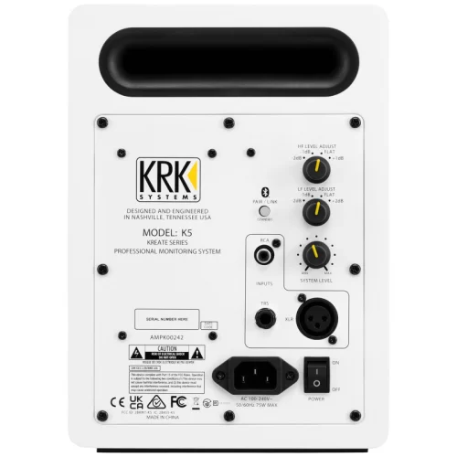 KRK Kreate 5 White Студийный монитор, 60 Вт., 5", Bluetoot