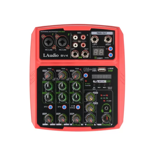 LAudio BV4 4-канальный микшер, FX, MP3, Bluetooth