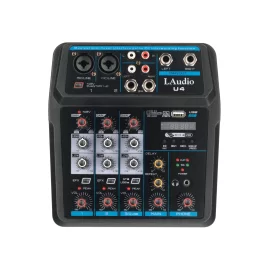 LAudio U4 4-канальный микшер, MP3, Bluetooth