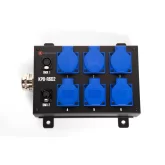 Light Union KP8-R6D2 Коробка розеточная на 6 розеток и 2 DMX