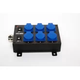 Light Union KP8-R6D2 Коробка розеточная на 6 розеток и 2 DMX