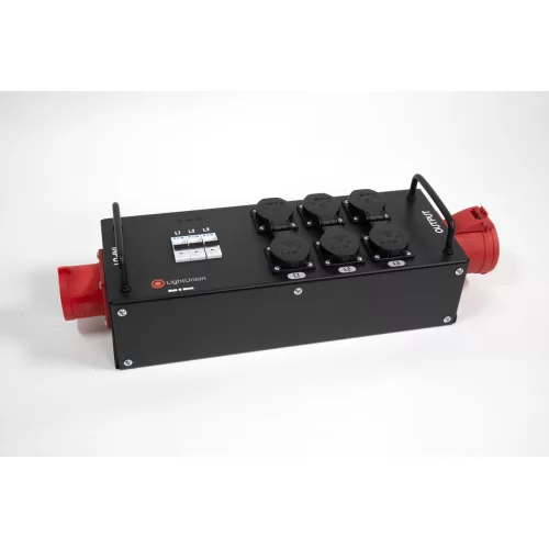 Light Union КР6-R6A3 Коробка розеточная на 6 розеток