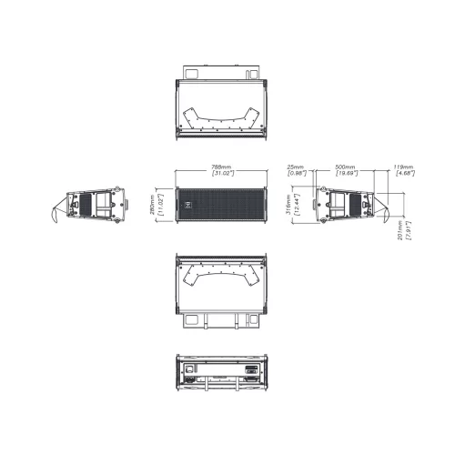 Martin Audio MLA Compact Активный элемент ЛМ, 1440 Вт., 2х10"+2х5"