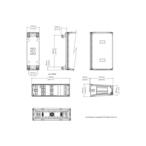 Martin Audio MLA Активный элемент ЛМ, 2700 Вт., 2х12"+2х6,5"