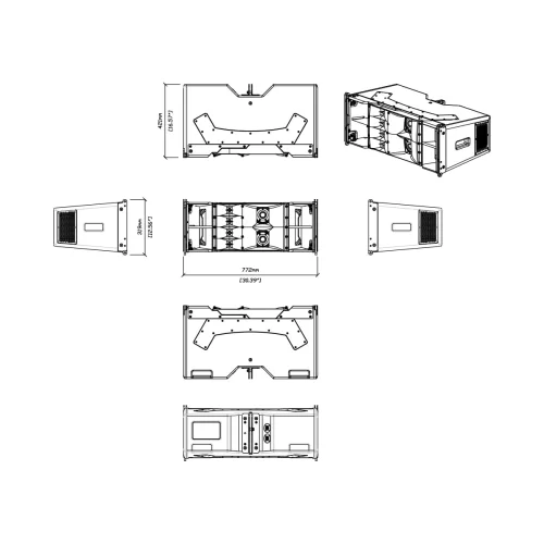 Martin Audio WPC Пассивный элемент ЛМ, 3000 Вт., 2х10"+2х5"