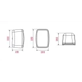 Moose WX8-W Трансляционная АС, 32/16/8/4 Вт., 70/100 В, 8", IP54, пара