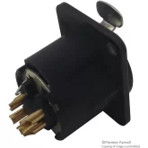 Neutrik NC5FD-LX-BAG Панельный разъем XLR, 5 контактов, "мама"