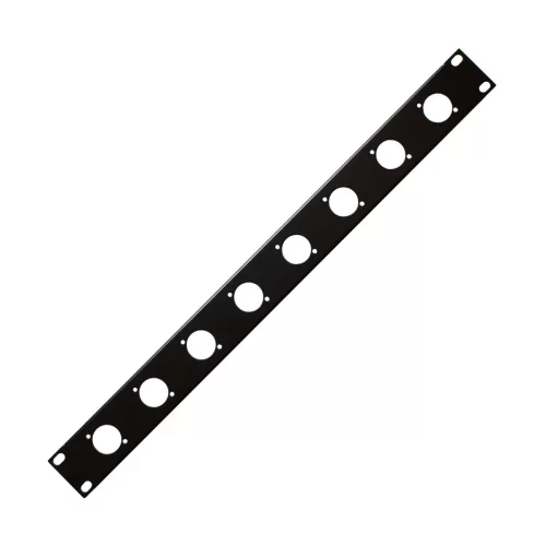 NordFolk NRP-1U8R Рэковая панель, 8 отверстий под XLR, 1U