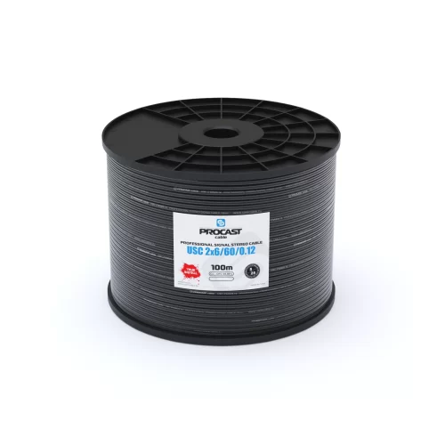 PROCAST Cable USC 2*6/60/0.12 Профессиональный инсталляционный двухканальный звуковой сигнальный кабель