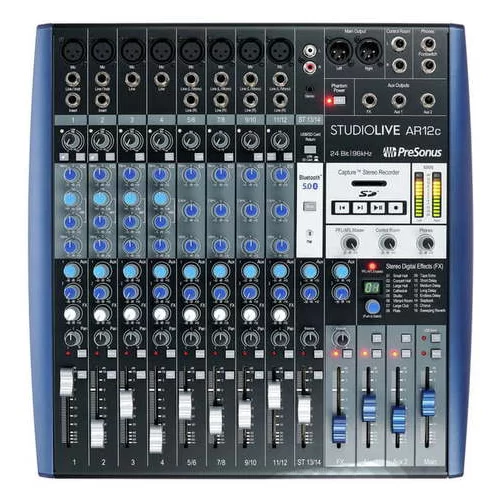PreSonus StudioLive AR12C 12-канальный микшер, FX, MP3, Bluetooth, REC