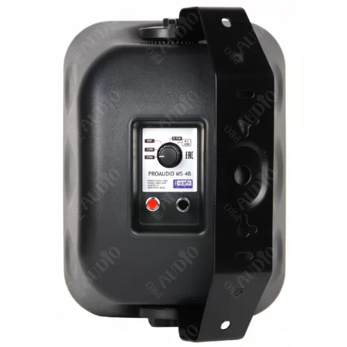 Proaudio MS-4B Трансляционный громкоговоритель, IP54, 20/10/5/2.5 Вт/100 В, 40 Вт/8 Ом, 4"+1"