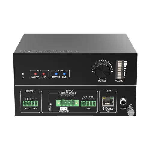 Qtex QAA DA230 Усилитель мощности, 2х30 Вт., Dante, PoE