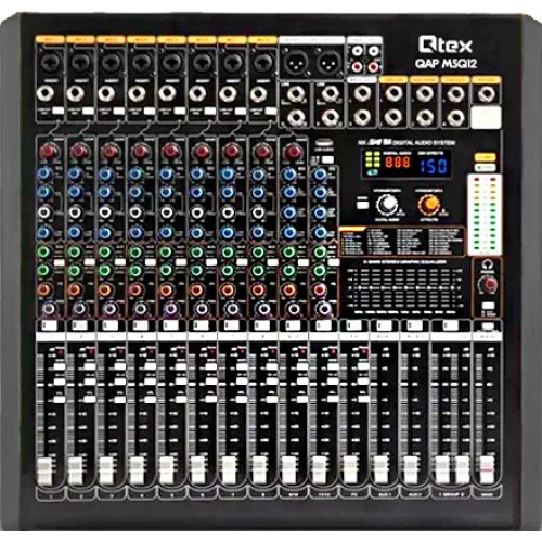 Qtex QAP MSQ12 12-канальный микшер, FX, MP3