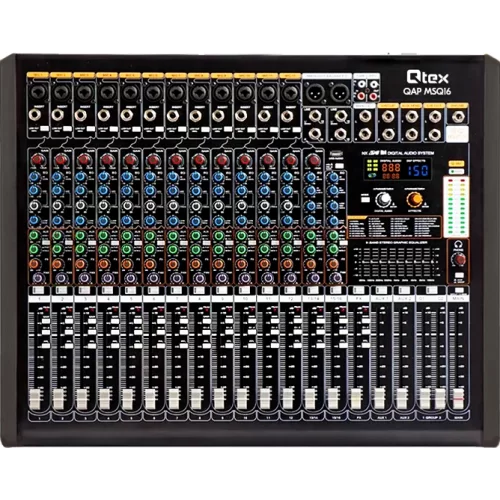 Qtex QAP MSQ16 16-канальный микшер, FX, MP3