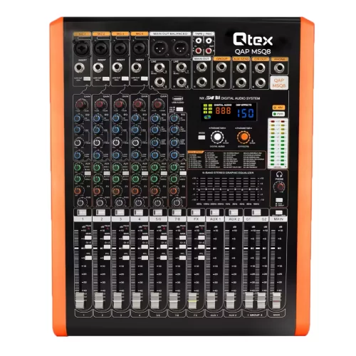 Qtex QAP MSQ8 8-канальный микшер, FX, MP3