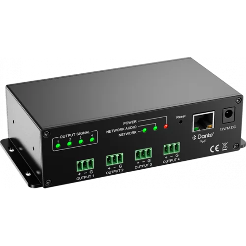 Relacart Block4+ Интерфейс Dante, 4x4