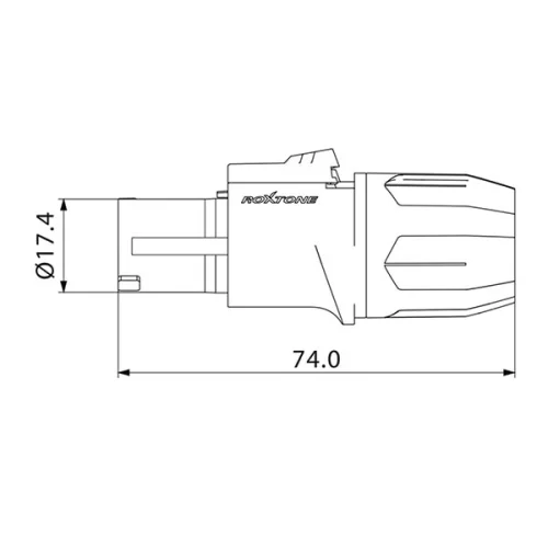 Roxtone RS4FP-HD-Orange Разъем Speakon 4-контактный, мама