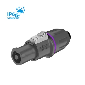 Roxtone RS4FP-WP-Purple Разъем Speakon, 4-контактный, "мама", IP66