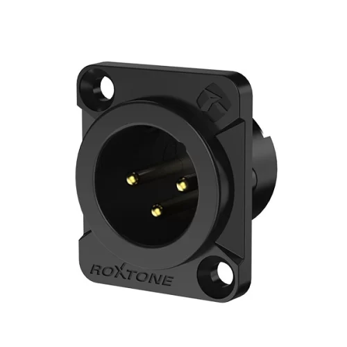 Roxtone RX3MDHD-BG Разъем XLR панельный папа 3-х контактный