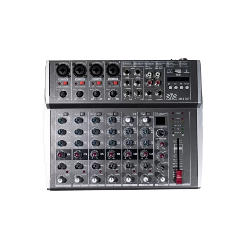 SVS Audiotechnik AM-8 DSP 8-канальный микшерный пульт, DSP эффекты, MP3, Bluetooth