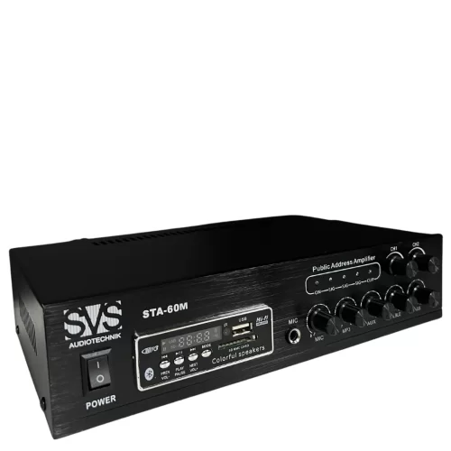 SVS Audiotechnik STA-60M Трансляционный микшер-усилитель, 60 Вт., МР3, FM, Bluetooth