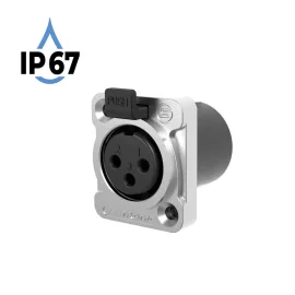 Seetronic K3F2C-W-67 Разъем cannon (XLR) панельный мама 3-х контактный, IP67