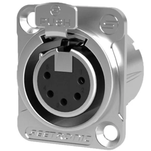 Seetronic MK4F2C-BG Панельный разъём XLR мама, 4pin