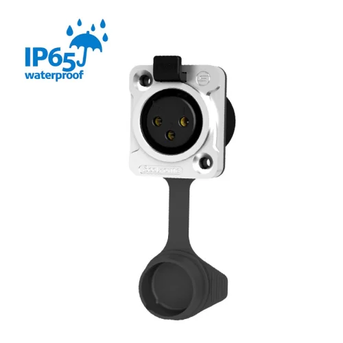 Seetronic K3F2C-W Разъем cannon (XLR) панельный мама 3-х контактный, IP65