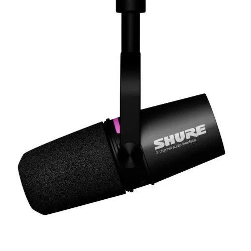 Shure MV7I студийный динамический микрофон со встроенным аудиоинтерфейсом