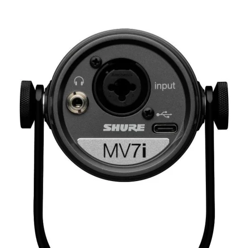 Shure MV7I студийный динамический микрофон со встроенным аудиоинтерфейсом