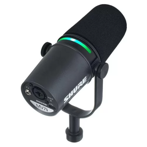 Shure MV7I студийный динамический микрофон со встроенным аудиоинтерфейсом