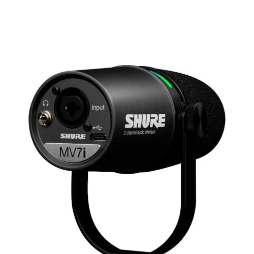 Shure MV7I студийный динамический микрофон со встроенным аудиоинтерфейсом