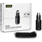Shure MVX2U компактный аудиоинтерфейс USB-XLR, 1x0