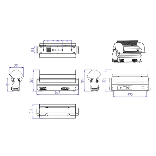 Silver Star SS5481XH S-ONE Циклорама, 600 Вт., RGBALC