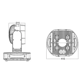 Silver Star SS671XCEM NEPTUNE 400 FX WASH Вращающаяся голова Wash, 7х40 Вт., IP 65