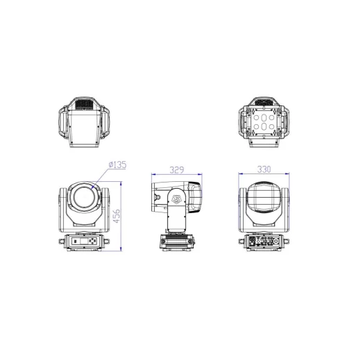 Silver Star SS9452SCM BX ONE Вращающаяся голова Beam, 120 Вт. лазер, CMY, IP66
