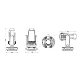 Silver Star SS9483SCM N8 Вращающаяся голова BSW, 650 Вт., CMY, IP66