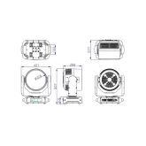 Silver Star SS9683XCAM NW8-XT Вращающаяся голова Wash, 19x50 Вт., RGBWA, IP66