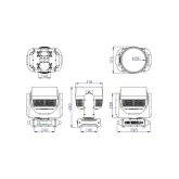 Silver Star SS9683XCAM NW8-XT Вращающаяся голова Wash, 19x50 Вт., RGBWA, IP66