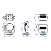 Silver Star SS9691 NW10 Вращающаяся голова Wash, 37x50 Вт., RGBL, IP66