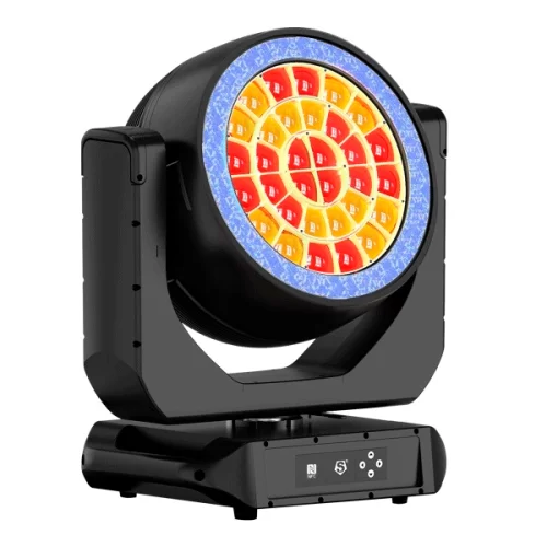 Silver Star SS9692XLEM NF9 Вращающаяся голова Wash, 32х50 Вт., RGBL, LED-кольцо RGBCW, IP66