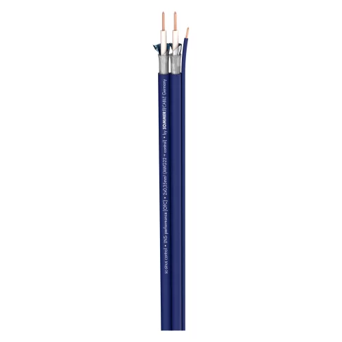 Sommer Cable SC-SINUS CONTROL BLU (320-0252) Инструментальный кабель (сдвоенный + управление), 2х0,35+1х0,35