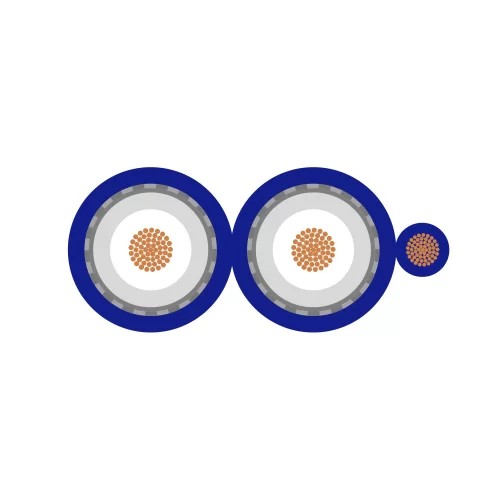 Sommer Cable SC-SINUS CONTROL BLU (320-0252) Инструментальный кабель (сдвоенный + управление), 2х0,35+1х0,35