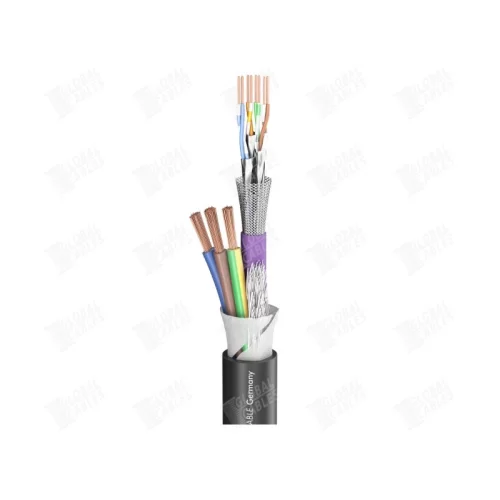 Sommer Cable SC-Monocat 110C (500-0151-1) Комбинированный кабель (CAT7 + питание), 3х2,5мм2+4х2х0,48мм2