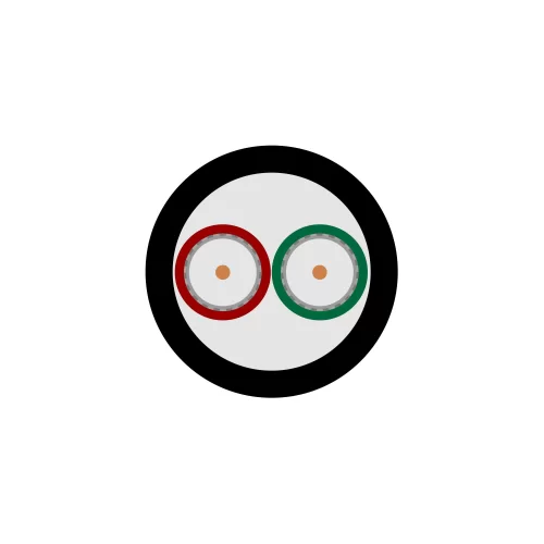 Sommer Cable SC-TRANSIT 2 HD 0.6/2.8 (600-0851-02) Двухканальный видеокабель, 2х1х0,6