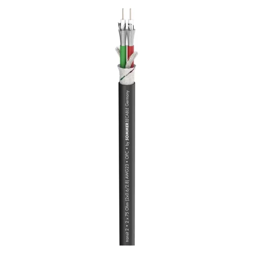 Sommer Cable SC-TRANSIT 2 HD FRNC 0.6/2.8 FRNC (600-0851-02F) Многоканальный коаксиальный кабель, 2х1х0,6 мм2