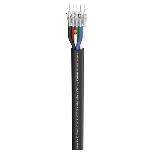 Sommer Cable SC-TRANSIT 5 HD 0.6/2.8 (600-0851-05) 5-канальный видео мультикор, 5х1х0,6